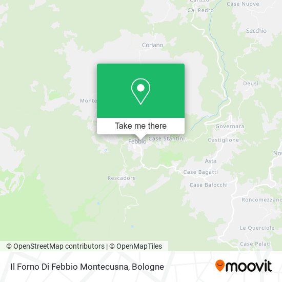 Il Forno Di Febbio Montecusna map