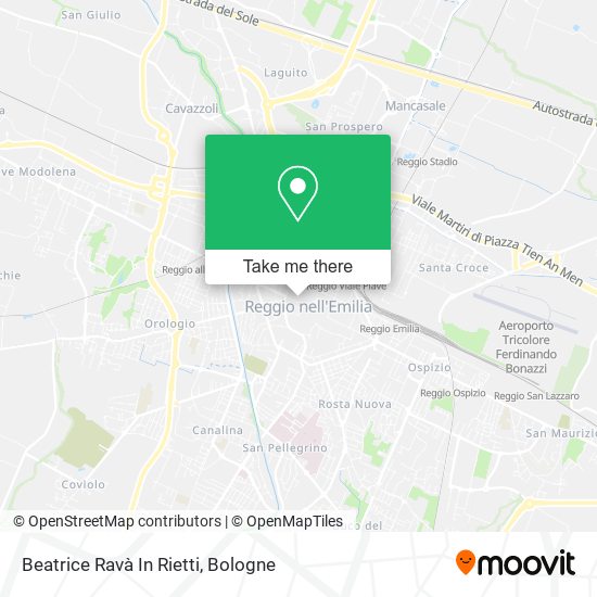 Beatrice Ravà In Rietti map
