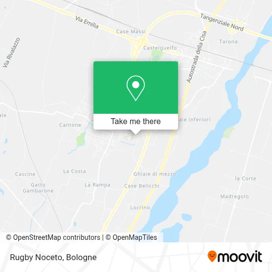 Rugby Noceto map