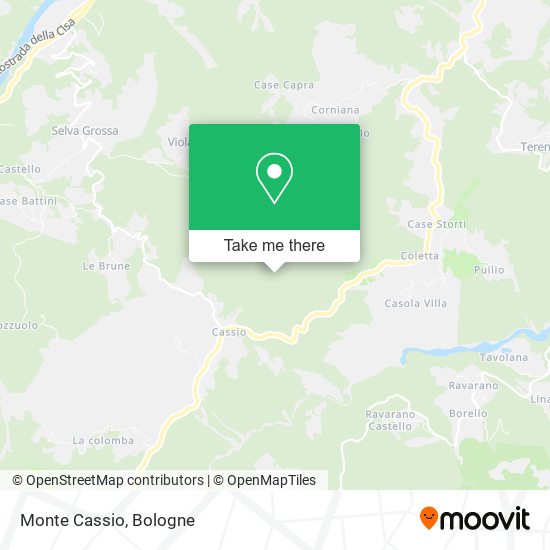 Monte Cassio map