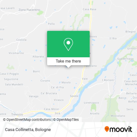Casa Collinetta map