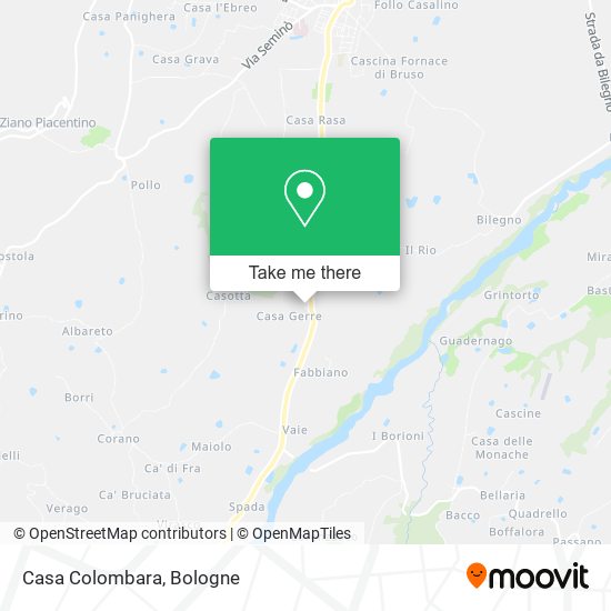 Casa Colombara map
