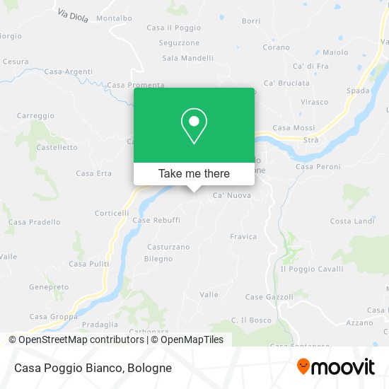 Casa Poggio Bianco map