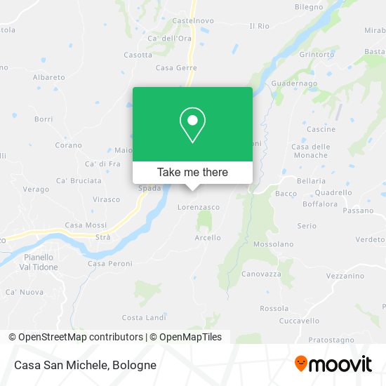 Casa San Michele map