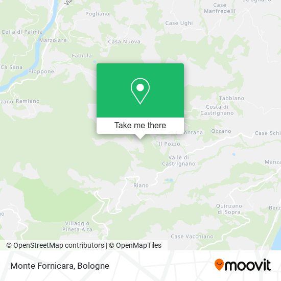 Monte Fornicara map