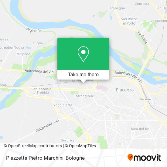 Piazzetta Pietro Marchini map