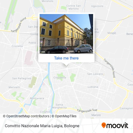 Convitto Nazionale Maria Luigia map