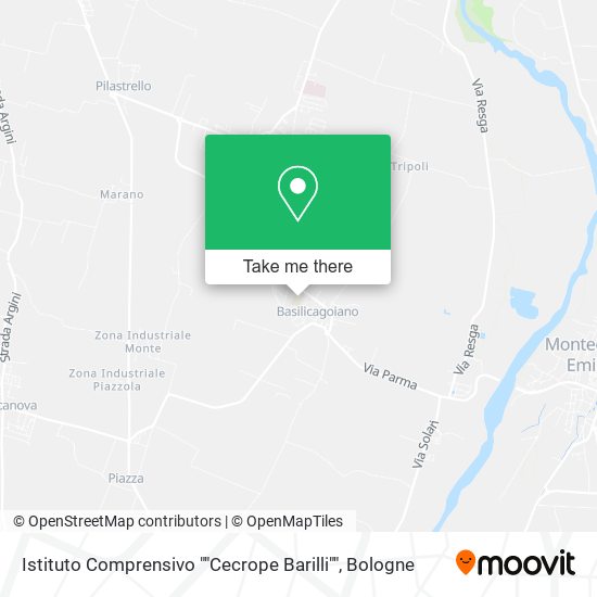 Istituto Comprensivo ""Cecrope Barilli"" map