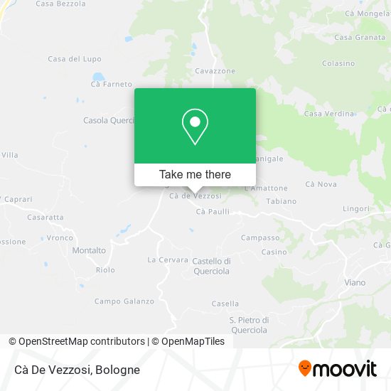 Cà De Vezzosi map