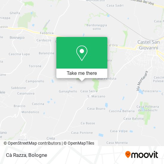 Cà Razza map