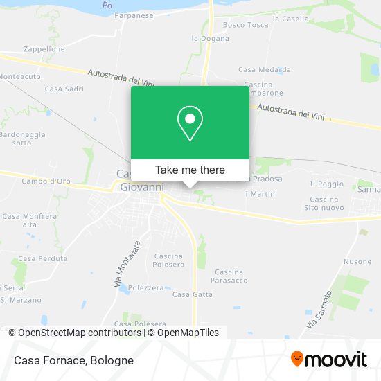 Casa Fornace map