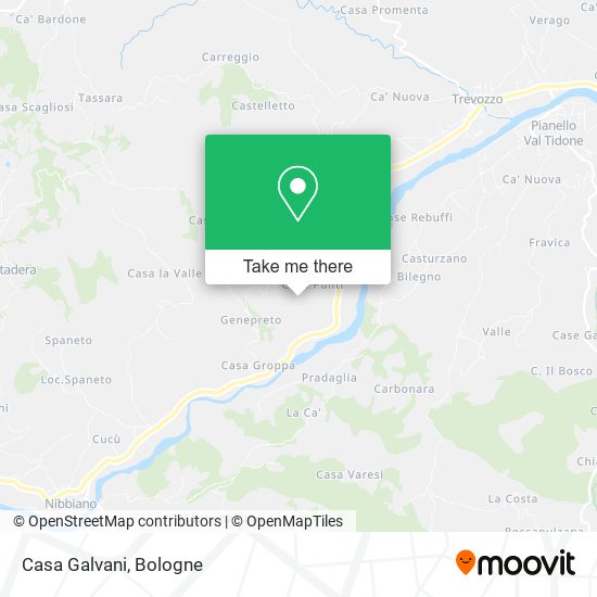 Casa Galvani map