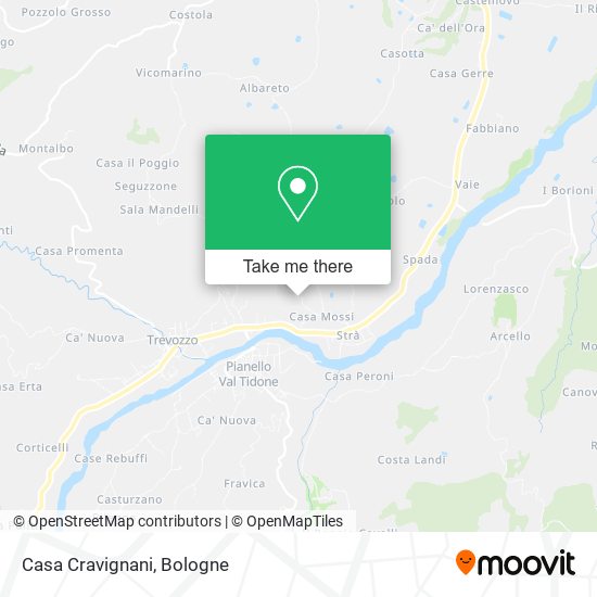 Casa Cravignani map