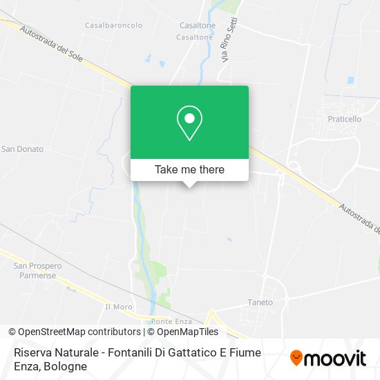 Riserva Naturale - Fontanili Di Gattatico E Fiume Enza map
