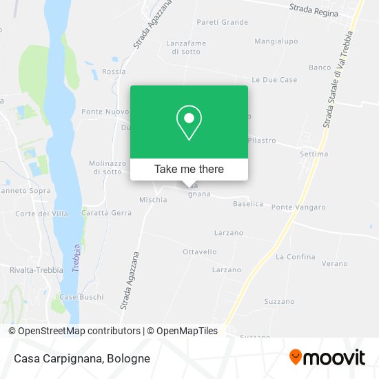 Casa Carpignana map