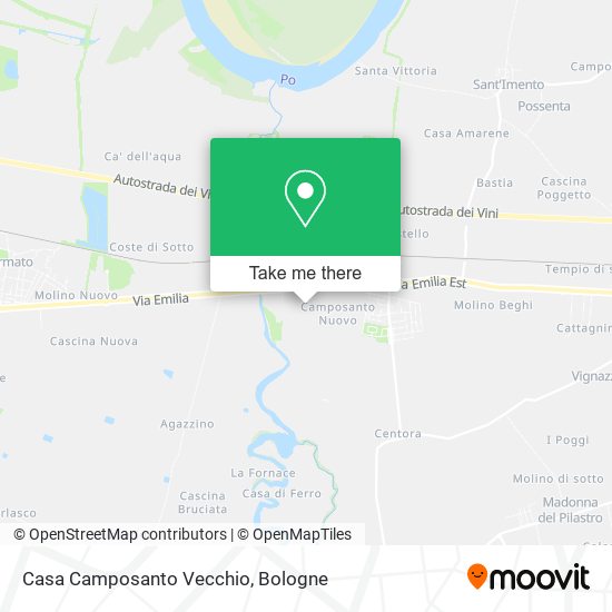 Casa Camposanto Vecchio map