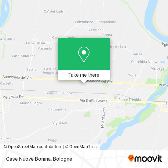 Case Nuove Bonina map