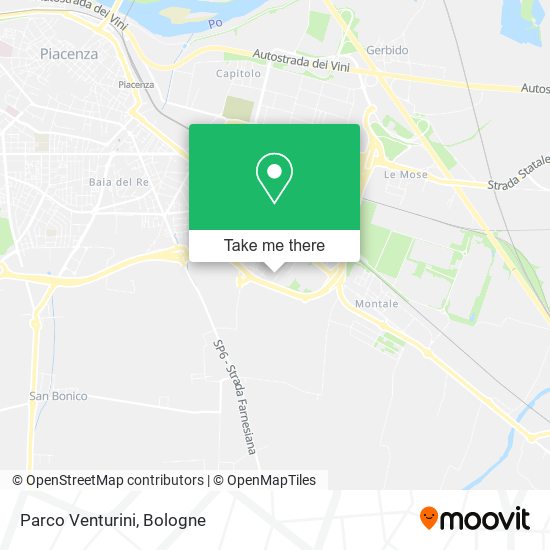 Parco Venturini map