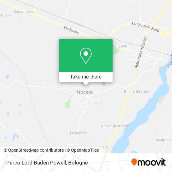 Parco Lord Baden Powell map