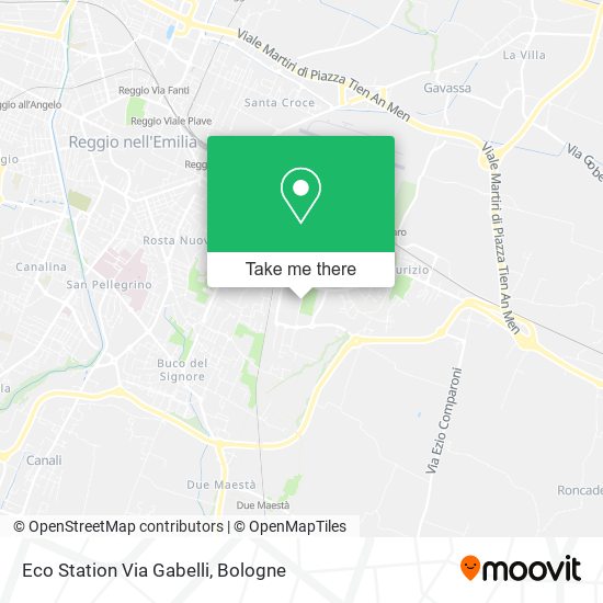 Eco Station Via Gabelli map