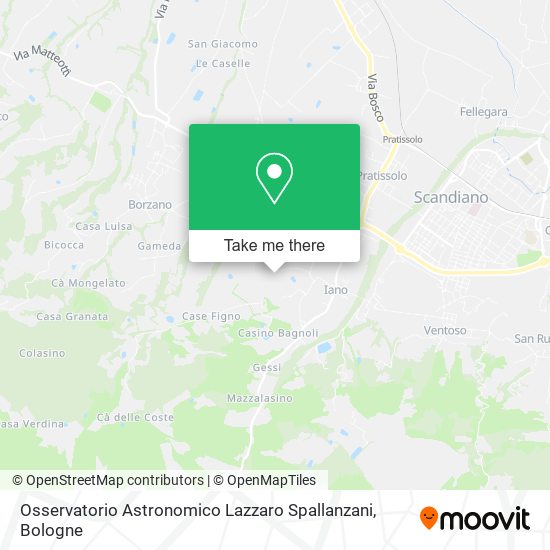 Osservatorio Astronomico Lazzaro Spallanzani map