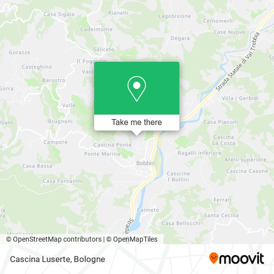 Cascina Luserte map