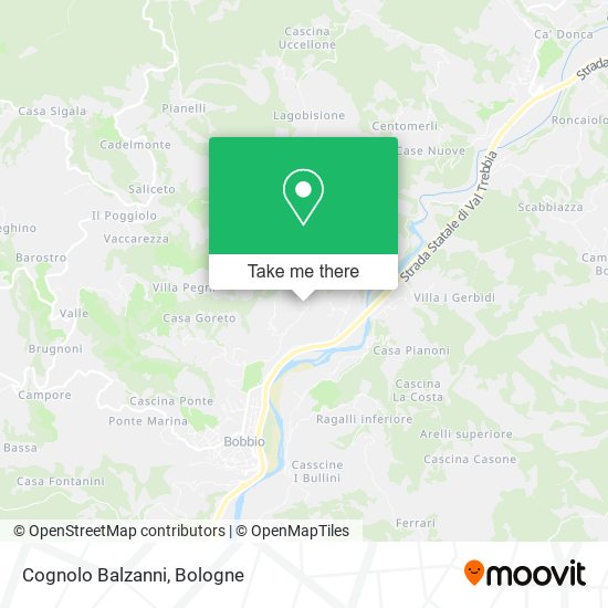 Cognolo Balzanni map