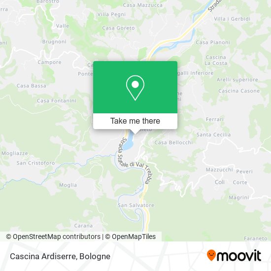 Cascina Ardiserre map