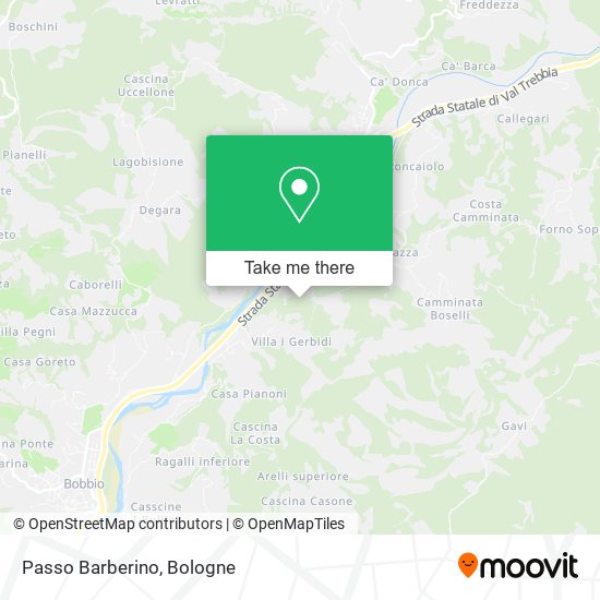 Passo Barberino map