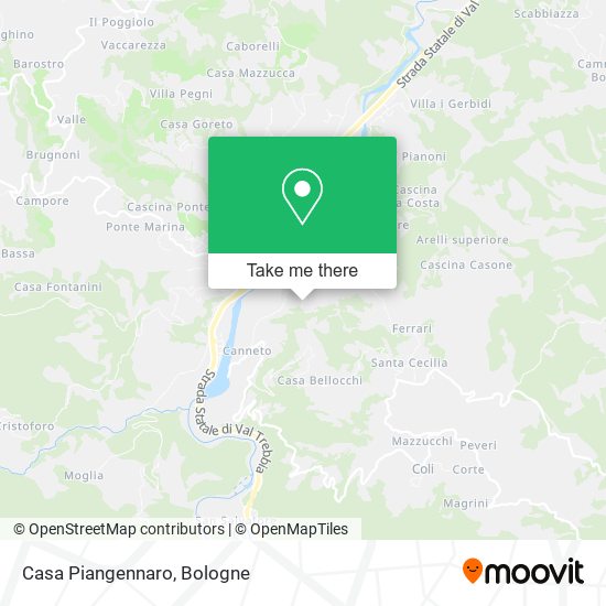 Casa Piangennaro map