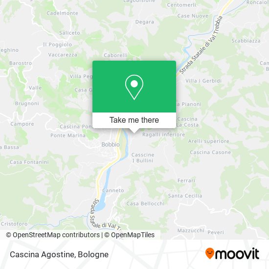 Cascina Agostine map