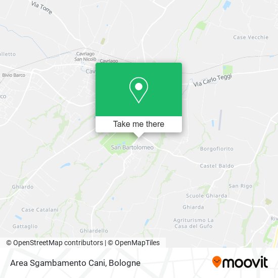 Area Sgambamento Cani map