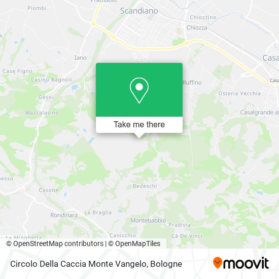 Circolo Della Caccia Monte Vangelo map