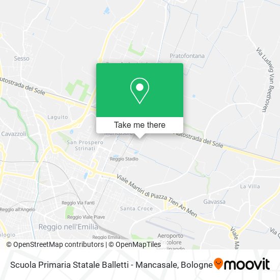 Scuola Primaria Statale Balletti - Mancasale map