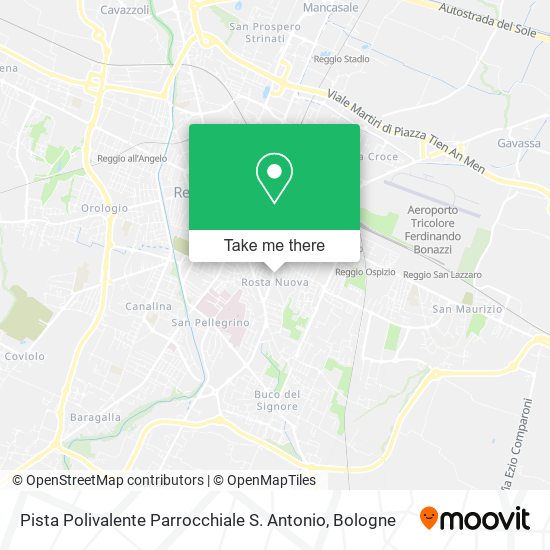 Pista Polivalente Parrocchiale S. Antonio map