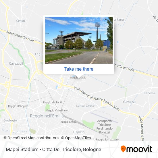 Mapei Stadium - Città Del Tricolore map