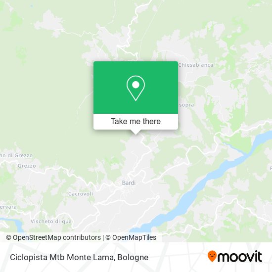 Ciclopista Mtb Monte Lama map