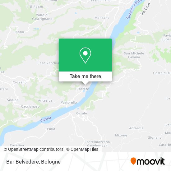 Bar Belvedere map