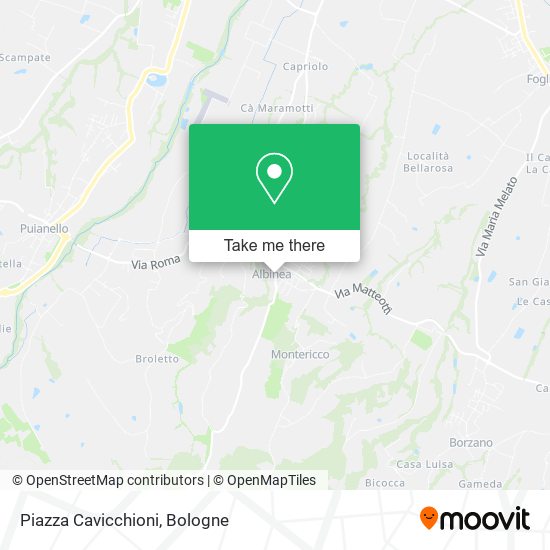 Piazza Cavicchioni map