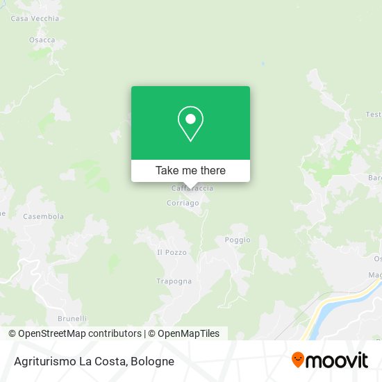 Agriturismo La Costa map