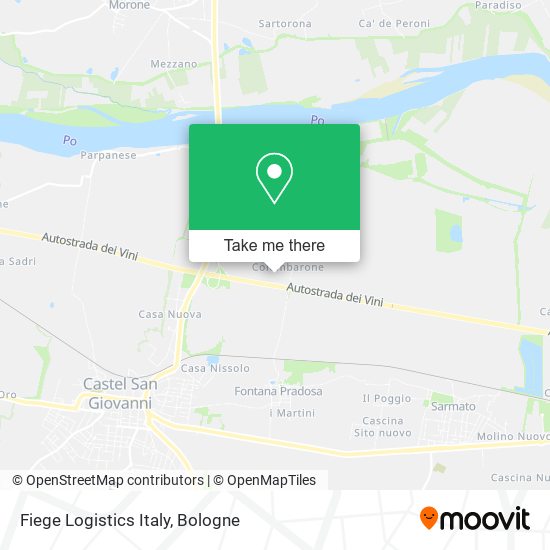 Fiege Logistics Italy map