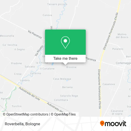 Roverbella map