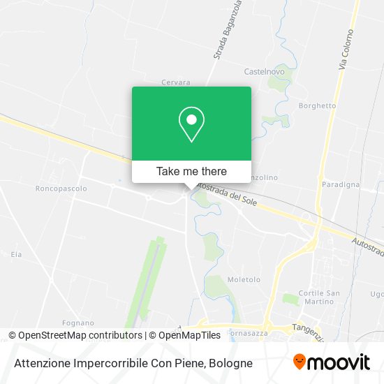 Attenzione Impercorribile Con Piene map