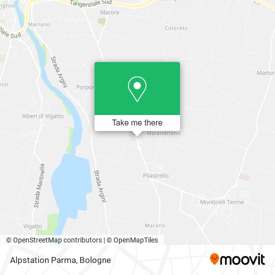 Alpstation Parma map