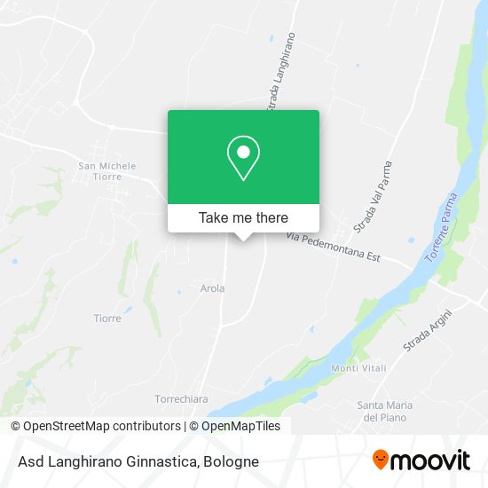 Asd Langhirano Ginnastica map