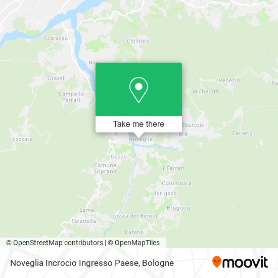 Noveglia Incrocio Ingresso Paese map