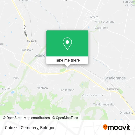 Chiozza Cemetery map
