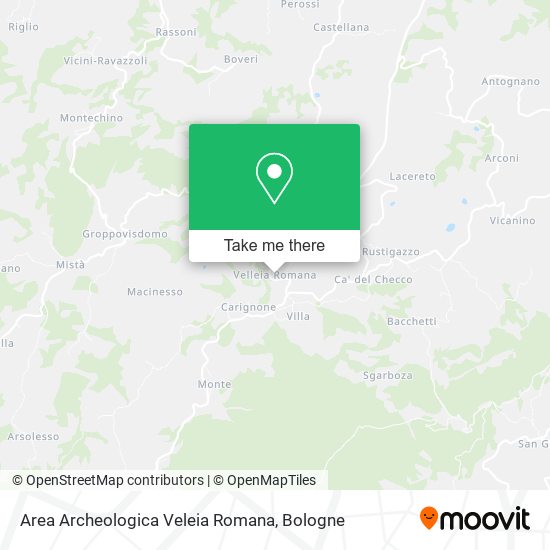 Area Archeologica Veleia Romana map