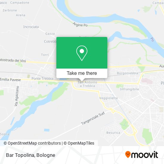 Bar Topolina map