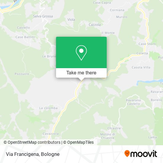 Via Francigena map